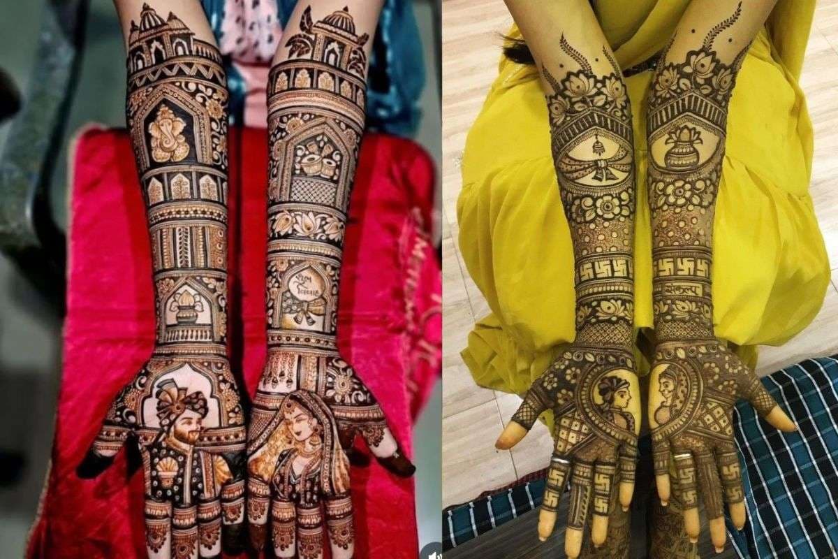 potrait mehndi design