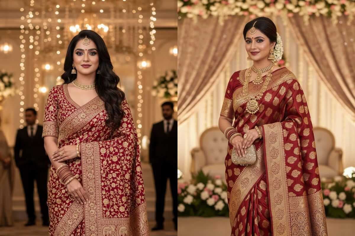 saree for reception