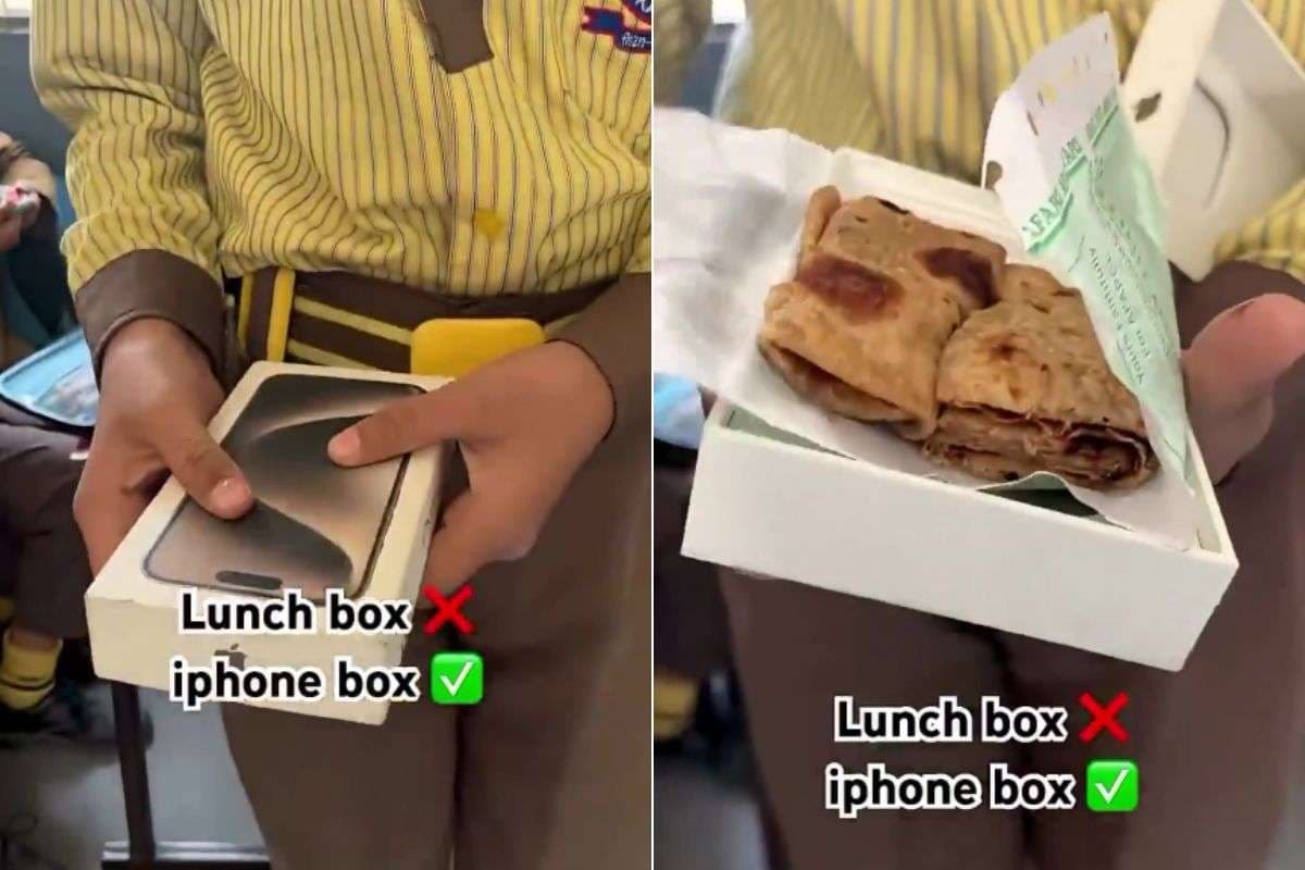 Viral Video: बच्चे ने iPhone के डब्बे को ही बना डाला लंचबॉक्स, टीचर के साथ-साथ पूरा सोशल मीडिया हो गया शॉक्ड