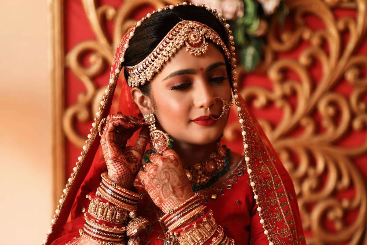 Bride skincare routine before wedding with natural glow and healthy skin