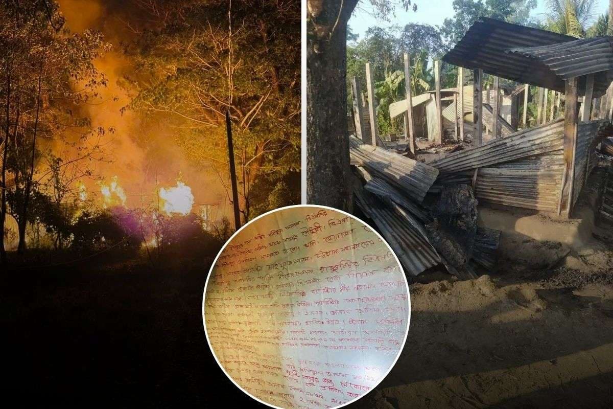 Bangladesh Hindus home set on fire in Chattogram followed by threat letter to community