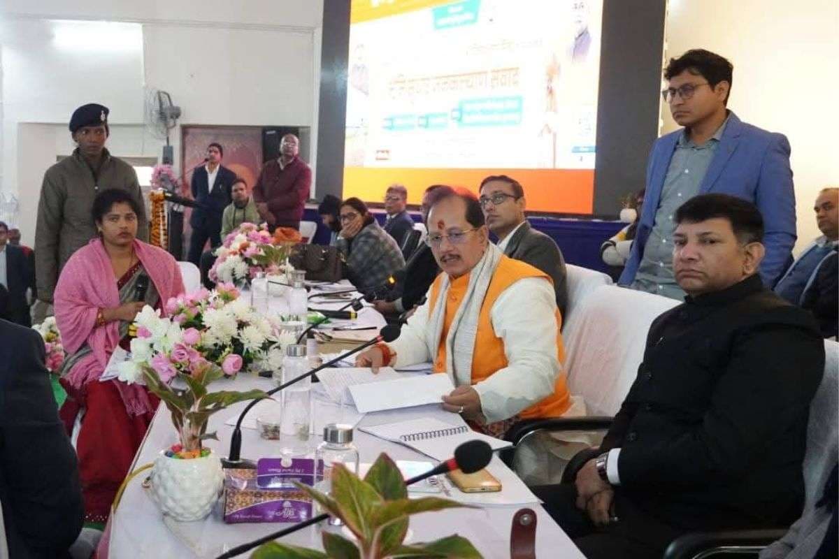 Bihar Deputy CM Vijay Kumar Sinha in Muzaffarpur