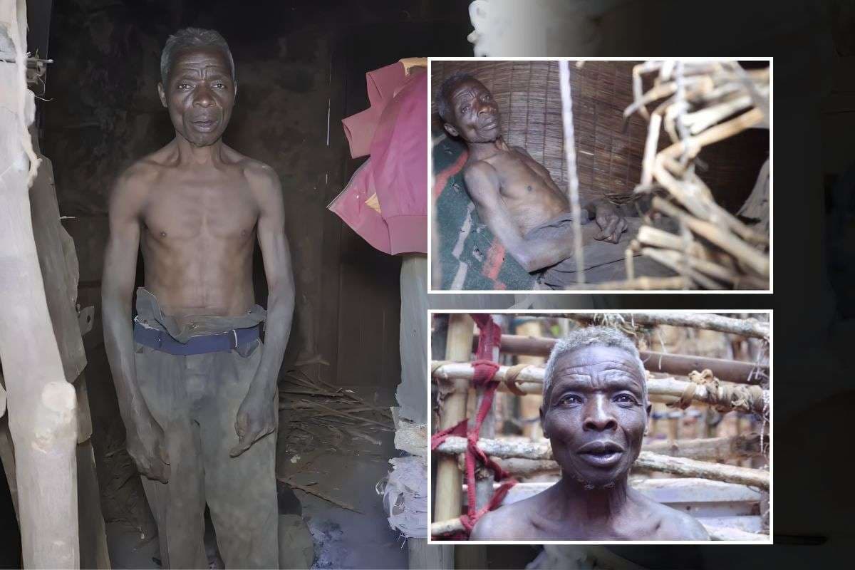 Callixte Nzamwita has lived alone for 55 years due to a strong fear of women