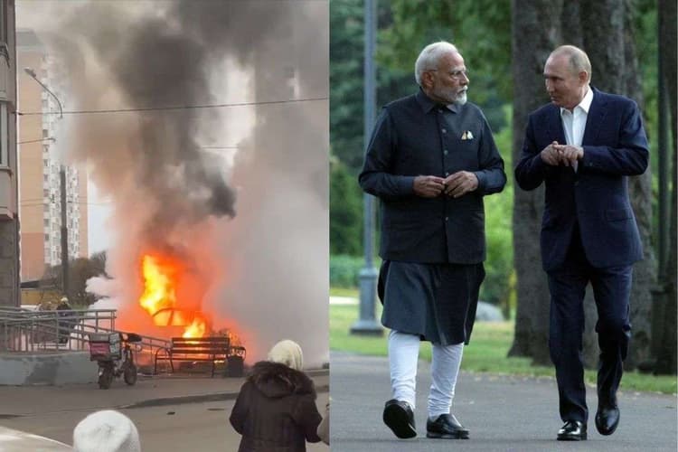 पुतिन की भारत यात्रा से पहले वैज्ञानिक की कार में धमाका, मॉस्को में धू-धूकर जली कार, कौन है इसके पीछे?