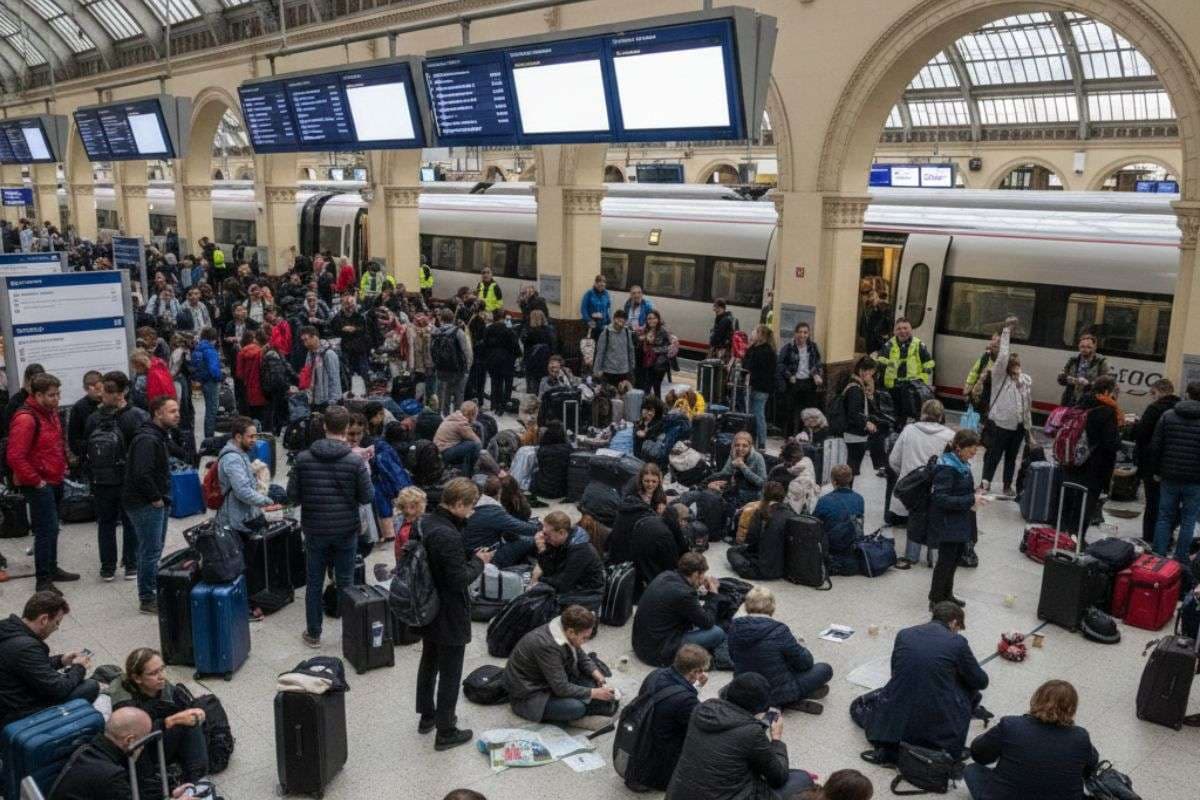 Channel Tunnel Disruption Eurostar Trains Cancelled / Ai Image Channel Tunnel Disruption Eurostar Trains Cancelled / Ai Image