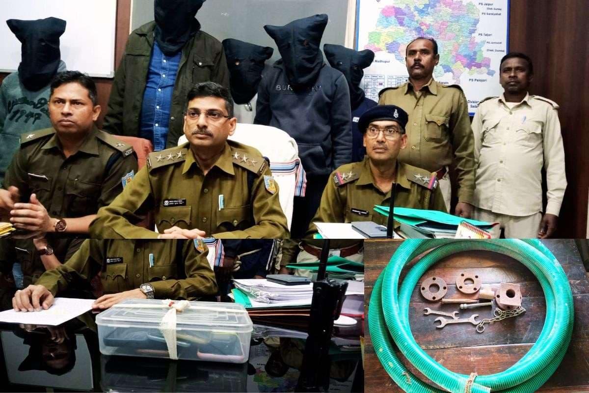 Crime News Jasidih interstate crude oil gang arrest Crime News Jasidih interstate crude oil gang arrest