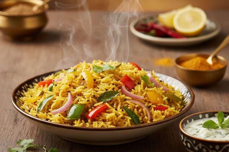 Capsicum Rice Recipe: रूटीन राइस खाकर हो चुके हैं बोर, तो ट्राई करें झटपट बनने वाली टेस्टी कैप्सिकम राइस