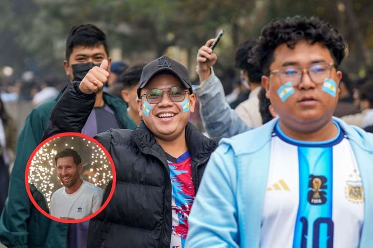 Lionel Messi in India: दिल्ली के दिल में मेसी का क्रेज, उमड़ा जनसैलाब, देखें फैंस का रिएक्शन