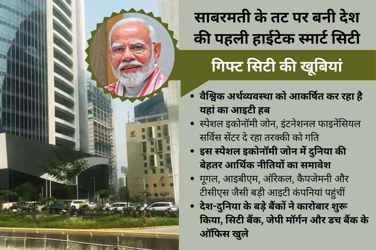 साबरमती के तट पर 986 एकड़ में बनी पीएम मोदी के सपनों की स्मार्ट सिटी, वैश्विक व्यापार का केंद्र बनेगा
