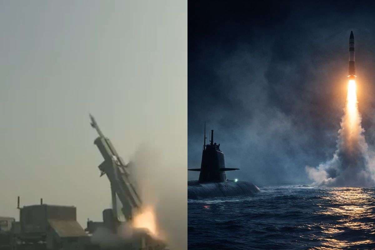 India Weapons Test K-4 Submarine Akash-NG Missile India Weapons Test K-4 Submarine Akash-NG Missile