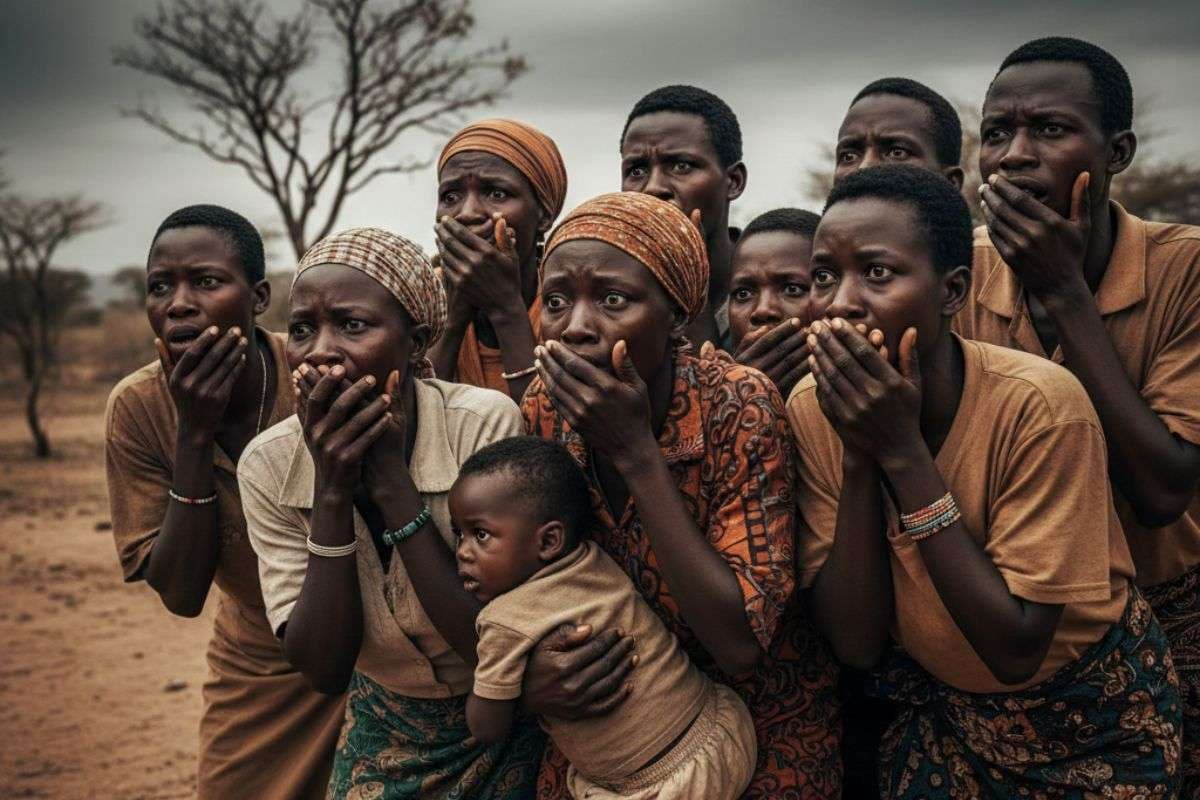 Mozambique Civilians Kidnapping Displacement / Ai Image Mozambique Civilians Kidnapping Displacement / Ai Image