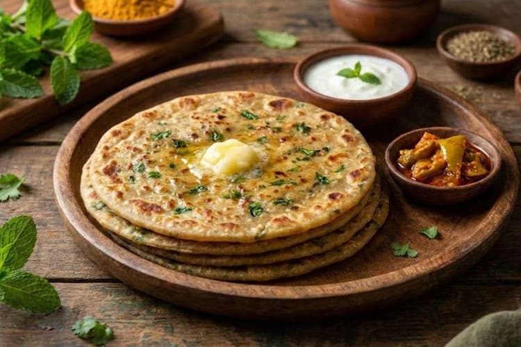 Pudina Masala Paratha: ब्रेकफास्ट की टेंशन खत्म, इस तरह मिनटों में बनेगा पुदीना मसाला पराठा