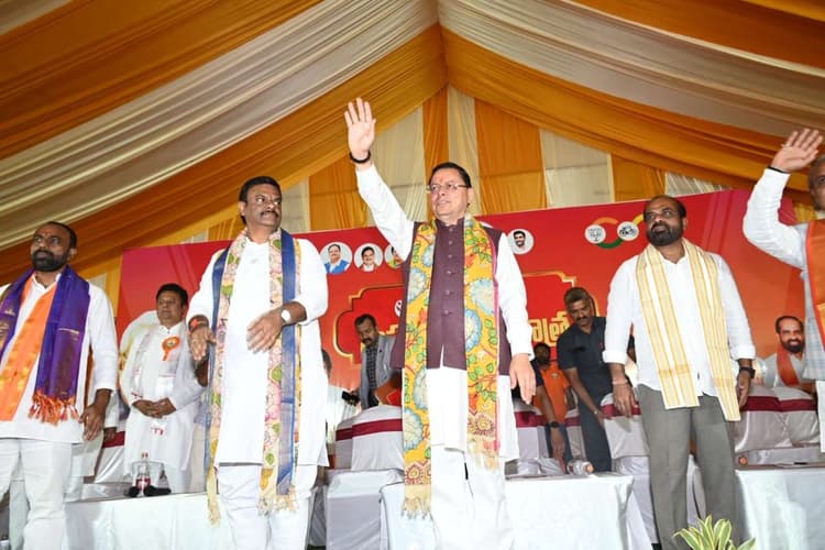 पुष्कर सिंह धामी ने तिरुपति में किया रोड शो, मजबूत नेतृत्व से राष्ट्रीय पहचान बनाई