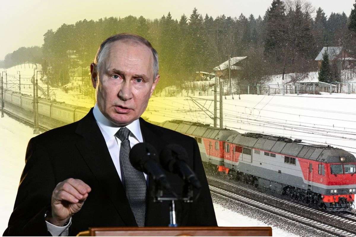 Russian President Vladimir Putin Secret Ghost Train Russian President Vladimir Putin Secret Ghost Train