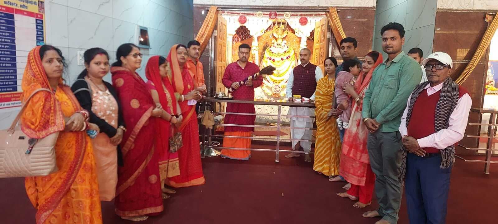 श्री श्याम मंदिर में भक्तों की उमड़ी भीड़