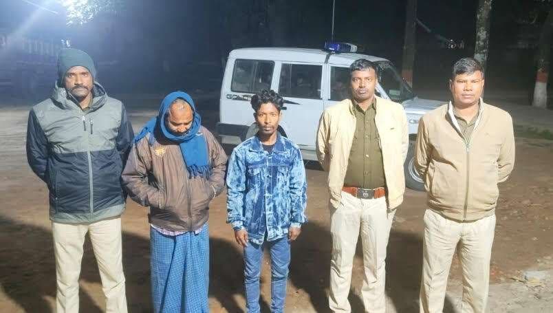 दो वारंटियों को गिरफ्तार कर भेजा जेल