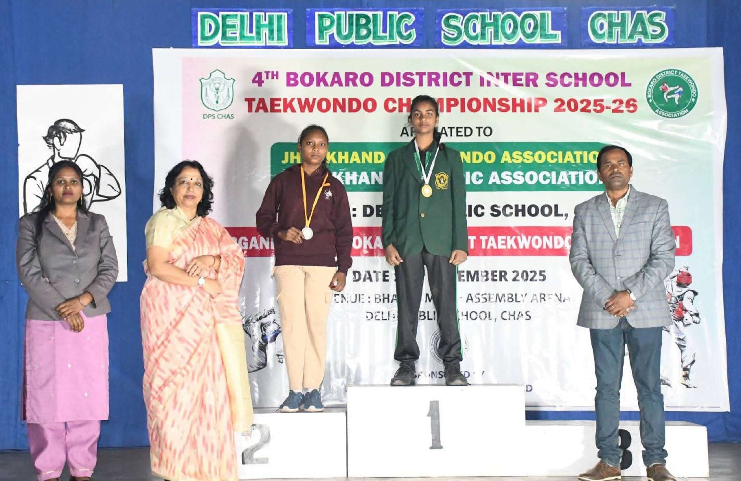 Bokaro News : ताइक्वांडो चैंपियनशिप में डीपीएस-चास ओवरऑल चैंपियन