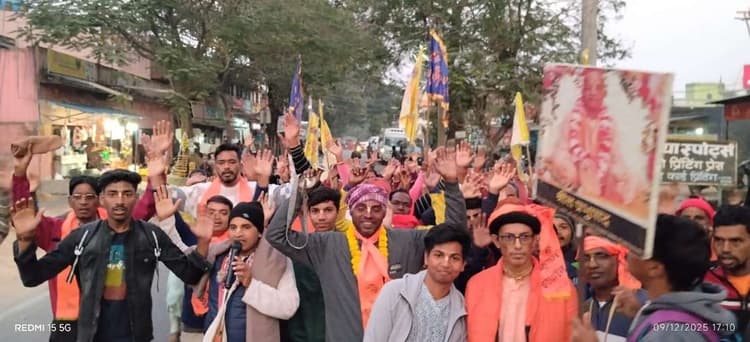 नगर कीर्तन से भक्तिमय हुआ क्षेत्र