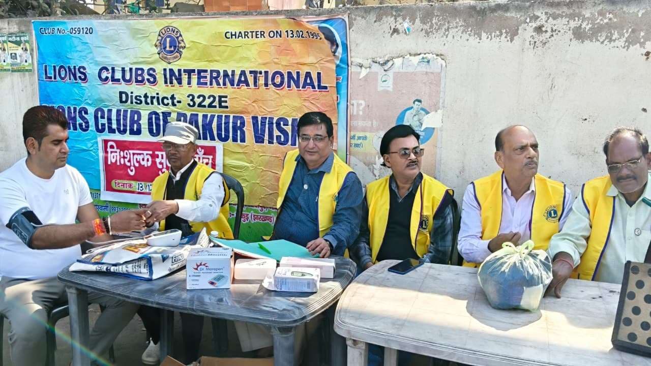 शिविर में 58 लोगों की हुई स्वास्थ्य जांच