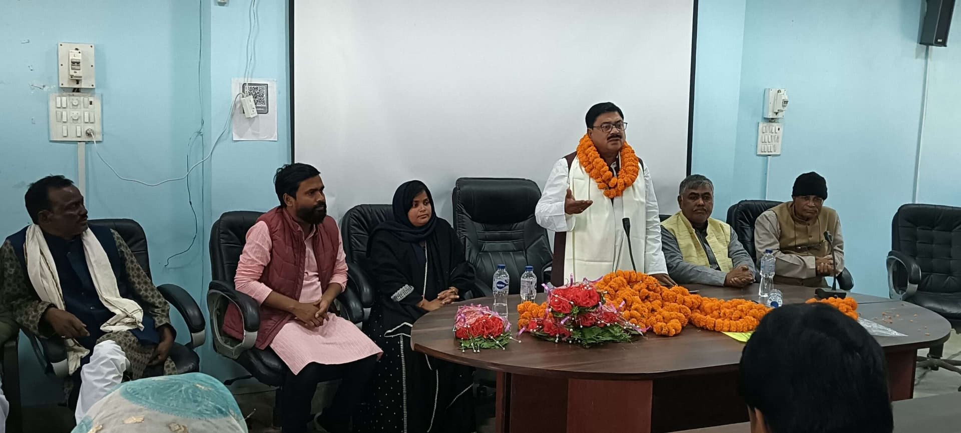 विधायक मुर्शीद आलम का किया स्वागत