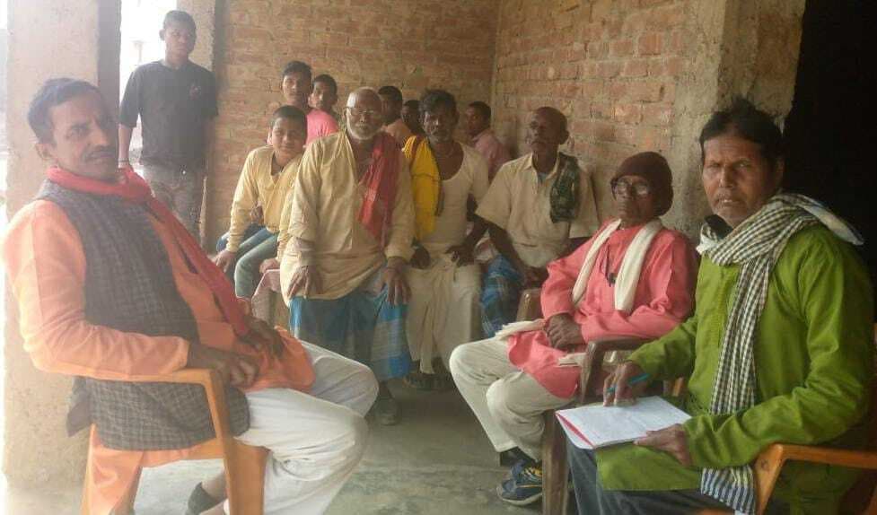 सीपीएम खेत मजदूर संघ के सदस्यों ने की बैठक