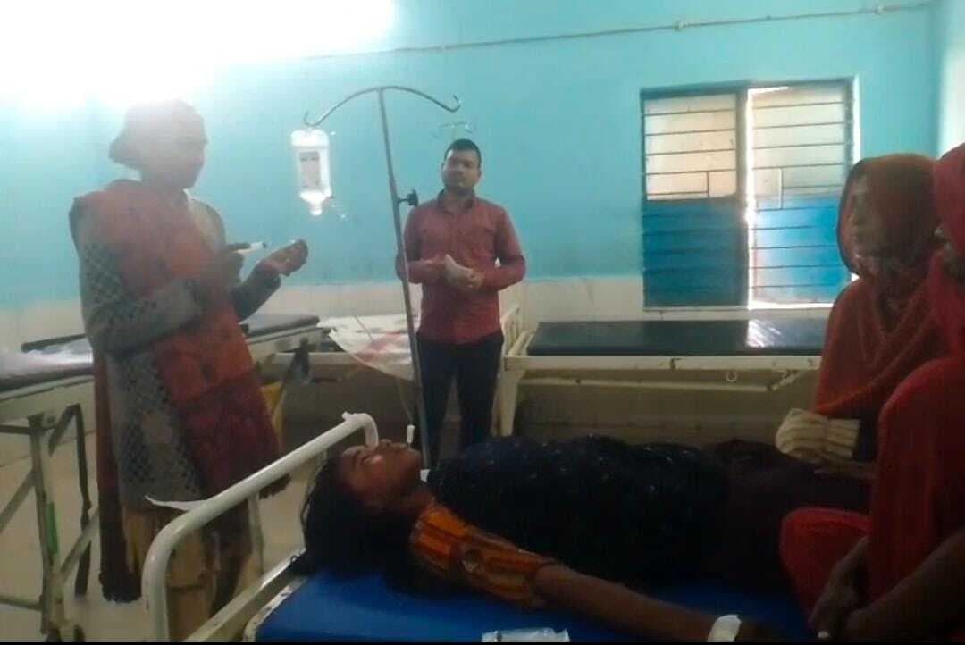 दो बाइकों की टक्कर में दो लोग घायल, रेफर