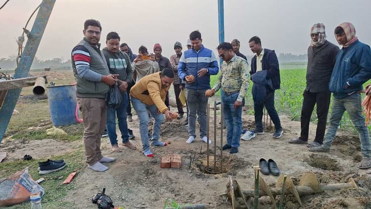 विद्युत शक्ति उपकेंद्र निर्माण का भूमि पजन कर किया शिलान्यास