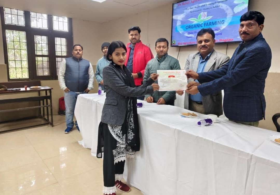 कृषि महाविद्यालय में पांच दिवसीय आवासीय प्रशिक्षण का समापन