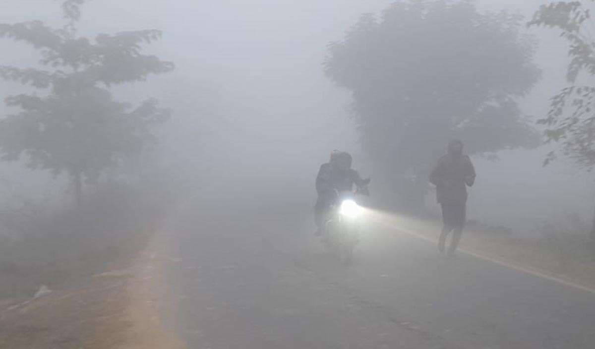 सुबह से ही छाया रहा घना कोहरा, सड़कों पर वाहनों के परिचालन में हुई परेशानी
