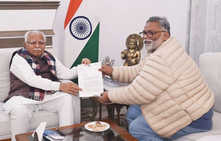 पूर्णिया को स्मार्ट सिटी का दर्जा दिलाने के लिए सांसद ने खट्टर से की बात