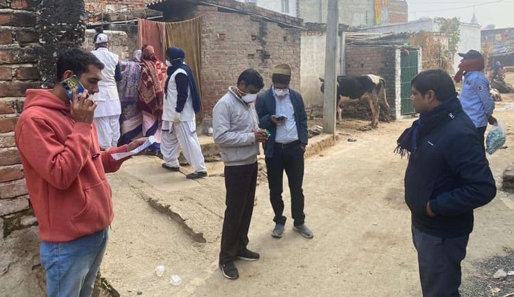 सदर पंचायत के तीन गांव में 180 लोगों का लिया बलगम