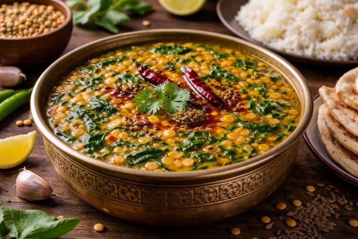 panchmel dal palak panchmel dal palak