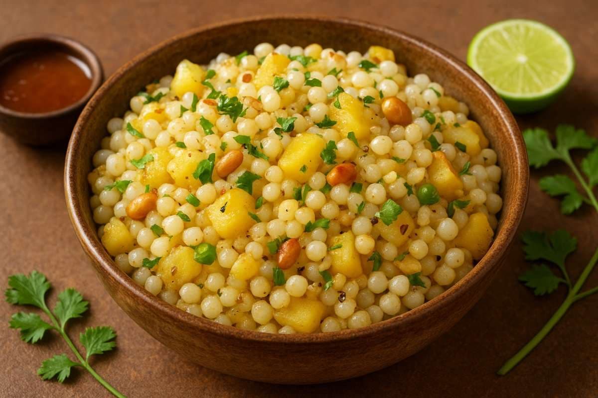 sabudana aloo khichdi sabudana aloo khichdi