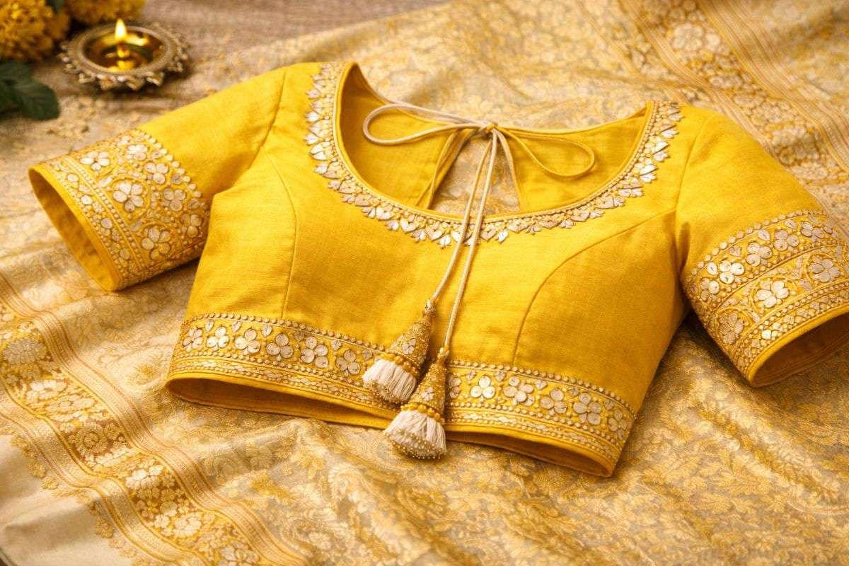 Gota Patti work blouse