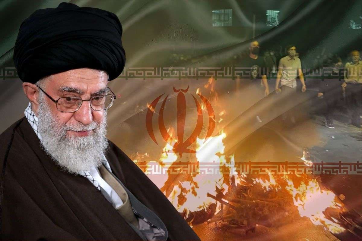 Iran Protests Protesters Set Fire To State TV Building