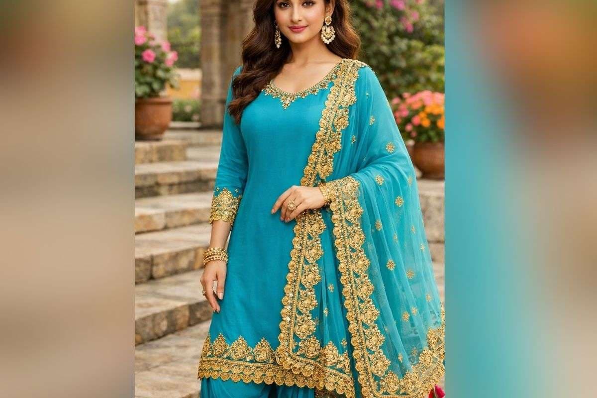 Lace work suit