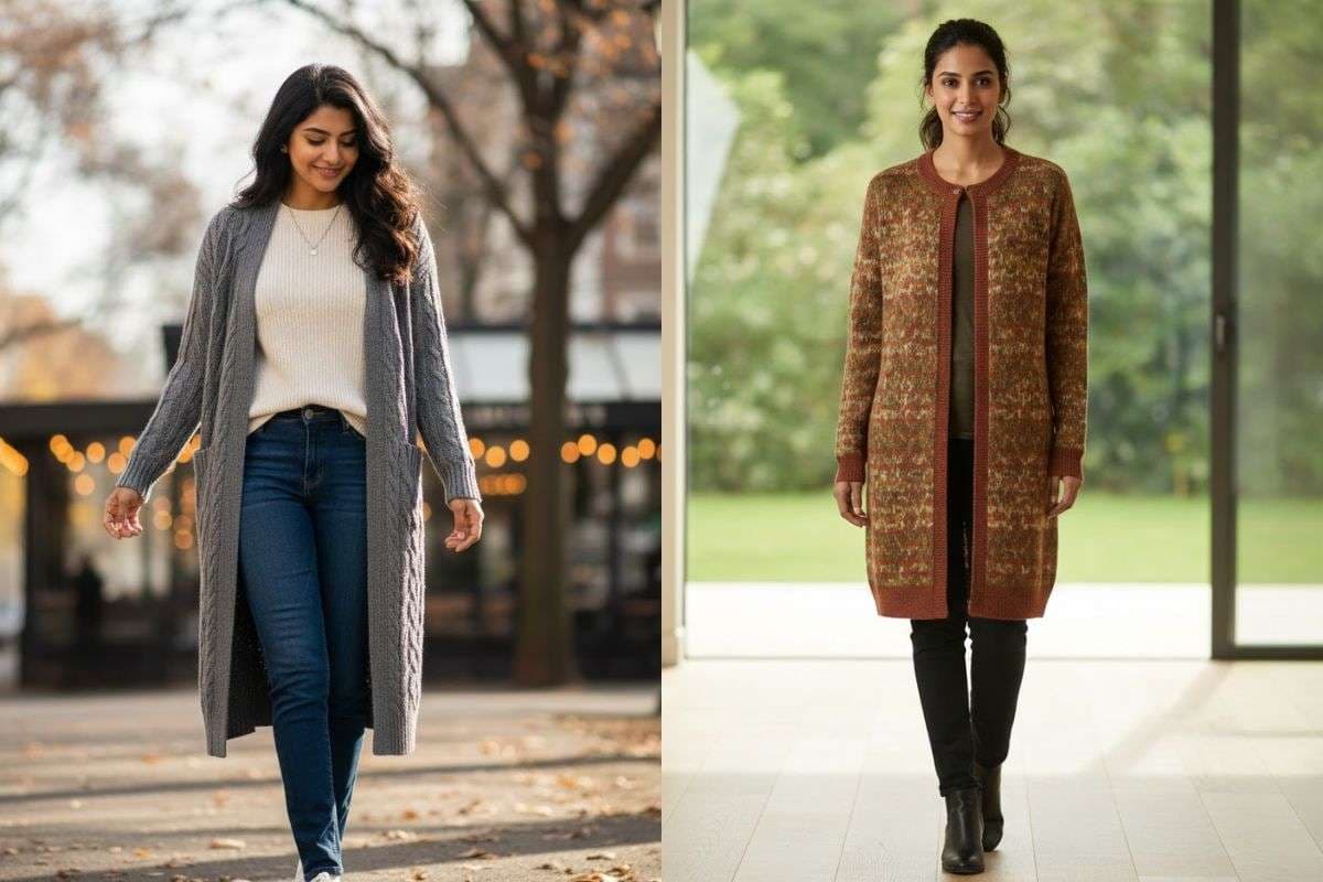 Long Sweater For Women: सर्दियों में कम्फर्ट के साथ शानदार लुक पाने के लिए ट्राई करें ये खूबसूरत लॉन्ग स्वेटर डिजाइन