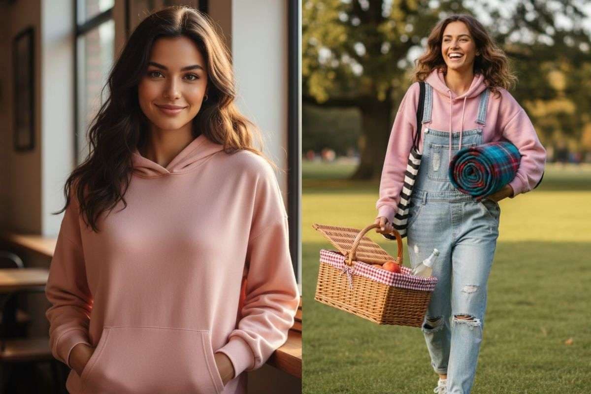Pink Hoodie Sweater