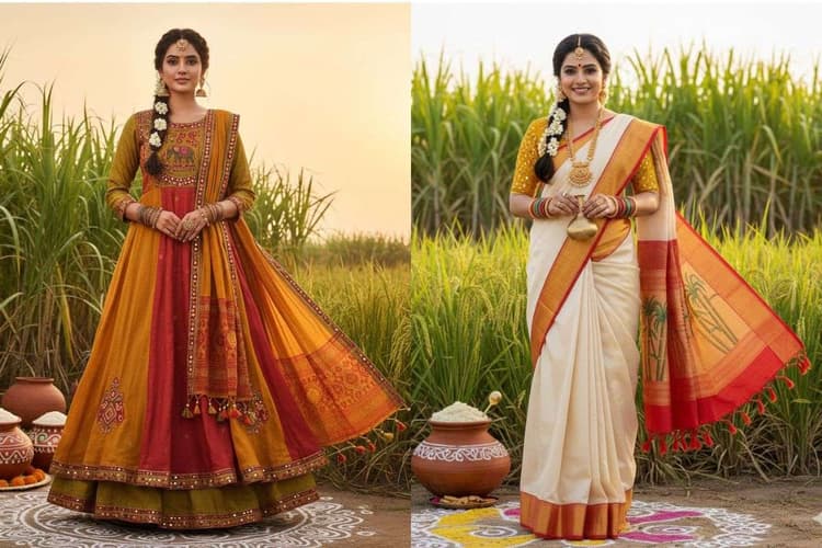 Pongal Dress Ideas: पोंगल पर ट्रेडिशनल लुक के लिए ट्राई करें ये ड्रेस आइडियाज