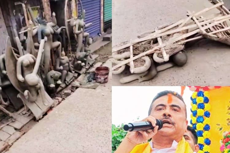 बंगाल में सरस्वती की मूर्तियों को क्षतिग्रस्त करना हिंदुओं पर हमले के जैसा, बोले शुभेंदु अधिकारी