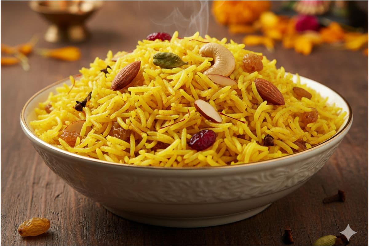 Saraswati Puja Special Recipe: बसंत पंचमी पर घर में बनाएं खिली-खिली बसंती पुलाव,नोट करें रेसिपी