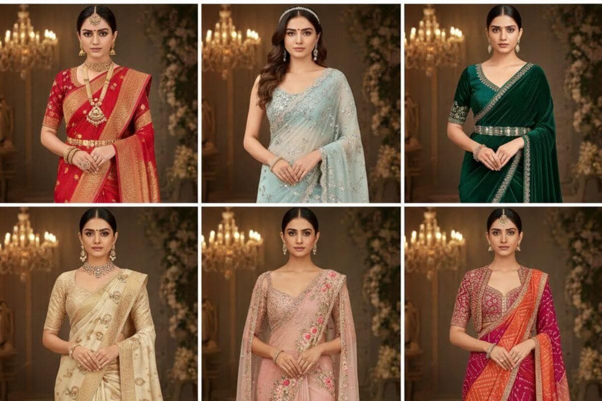 Saree Design For Wedding Function: शादी के हर फंक्शन में छा जाएंगी ये साड़ी डिजाइन, अभी करें अपनी लिस्ट में शामिल