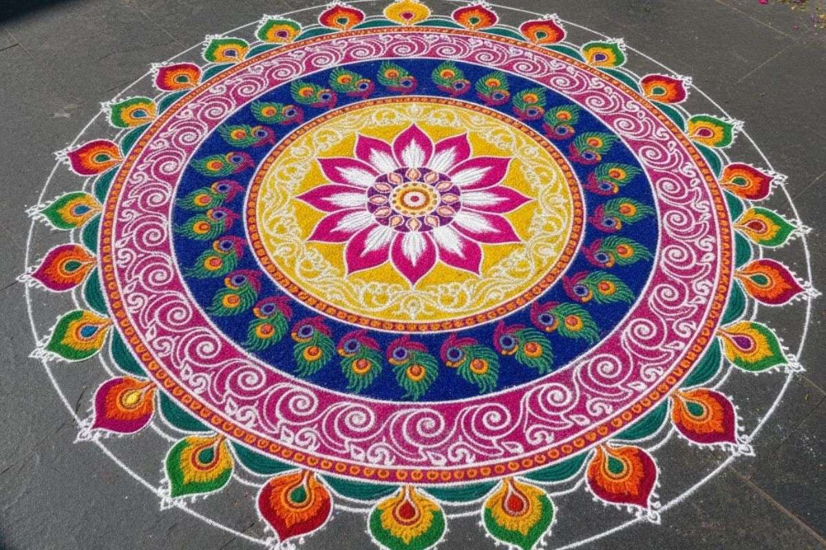 Rangoli Designs for Makar Sankranti: आपके घर-आंगन में लगेंगे चार चांद, मकर संक्रांति पर बनाएं ये खूबसूरत रंगोली डिजाइन