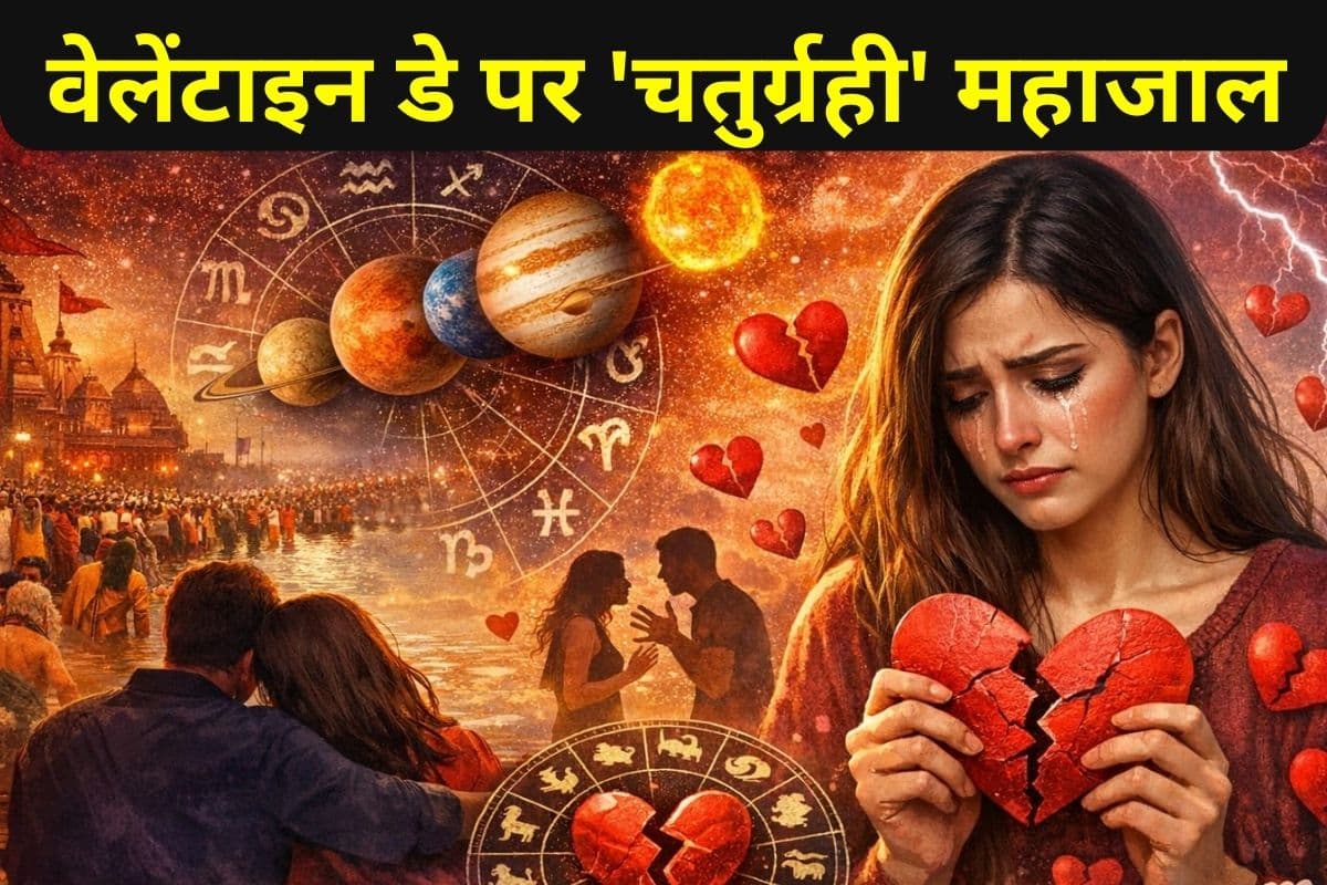 Valentine Day 2026: वेलेंटाइन डे पर कुंभ में 'चतुर्ग्रही' महाजाल, लव लाइफ में गूंजेगी टूटे दिलों की आह! जानें किस राशि पर गिरेगी 'ब्रेकअप' की गाज