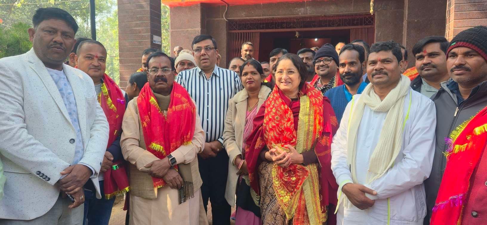 केंद्रीय मंत्री अन्नपूर्णा देवी ने मां भद्रकाली की पूजा की