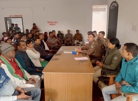 शांति व सौहार्द पूर्ण ढंग से मनाएं सरस्वती पूजा : थाना प्रभारी