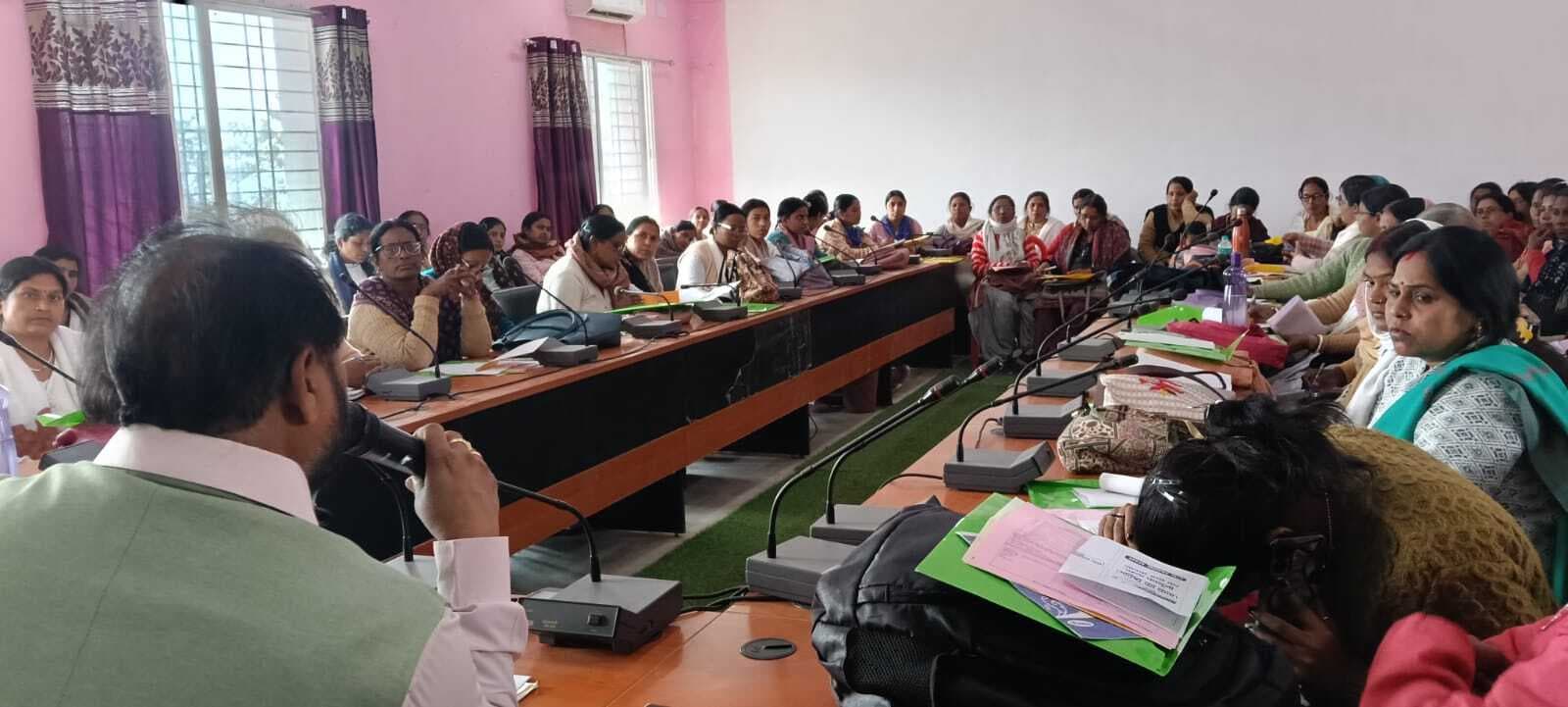 आंगनबाड़ी सेविकाओं को दिया गया प्रशिक्षण