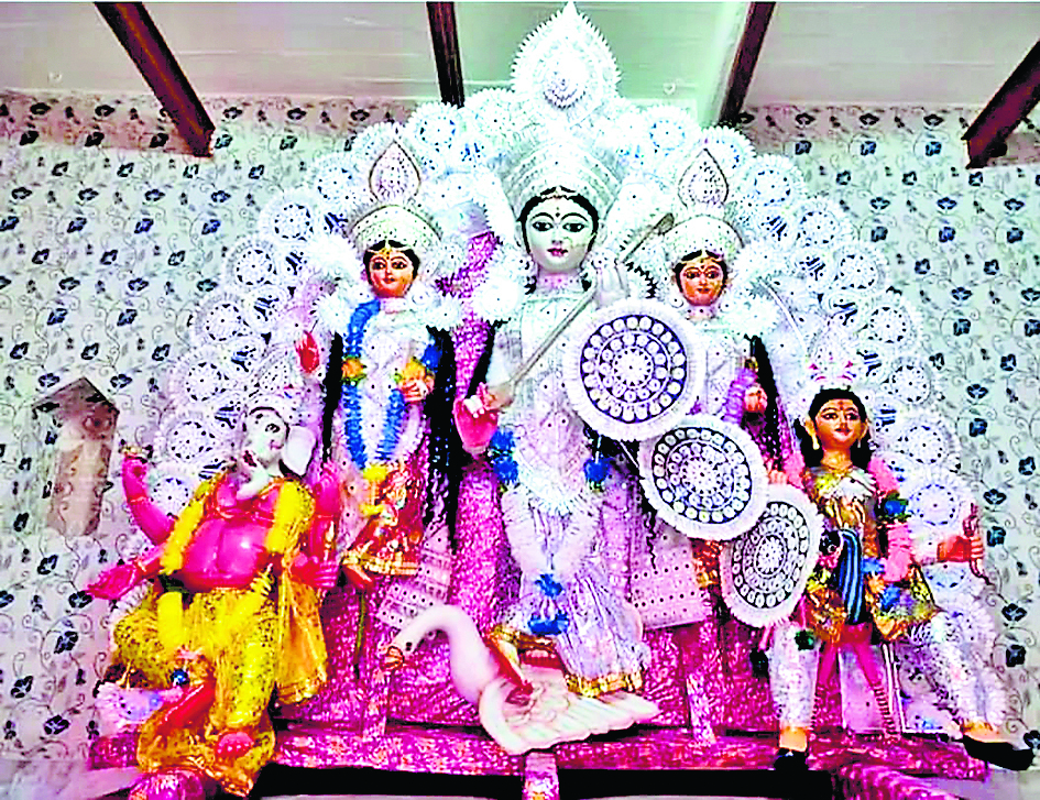 रतनपुर गांव की नौ दिवसीय सरस्वती पूजा, राज्य की अनोखी परंपरा
