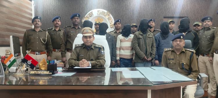 लॉटरी गिरोह के पांच अपराधी गिरफ्तार, लॉटरी टिकट व नगद राशि बरामद