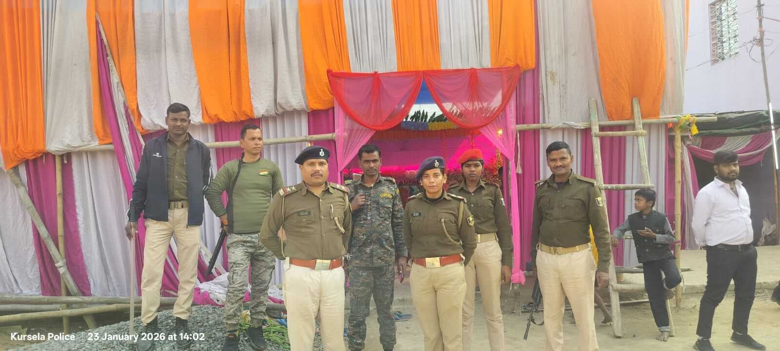 सरस्वती पूजा को लेकर पुलिस प्रशासन अलर्ट